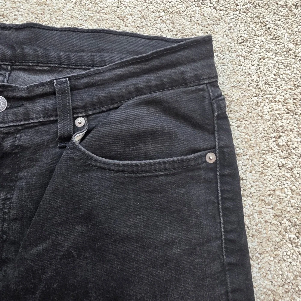 Levi's 511 Slim Fit Jeans Mens W36 L32 Black Stretch Denim Pants 04511-1907